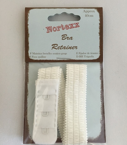 Bra Retainer Straps (40cm) White x10 Pieces